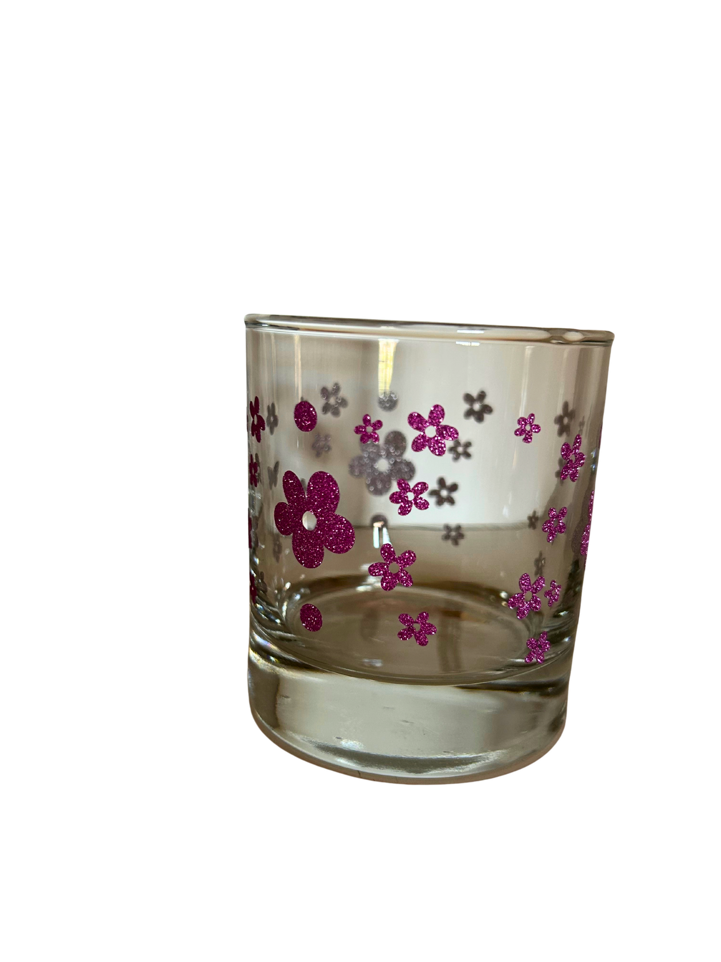 Floral Glass Tumbler