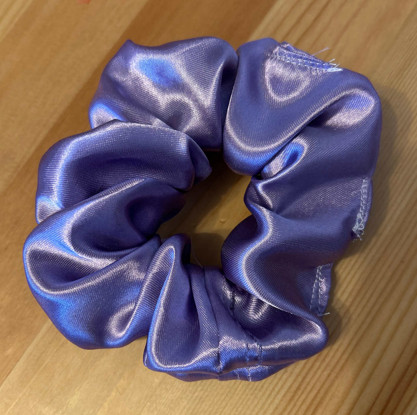 Lavender Satin Scrunchie