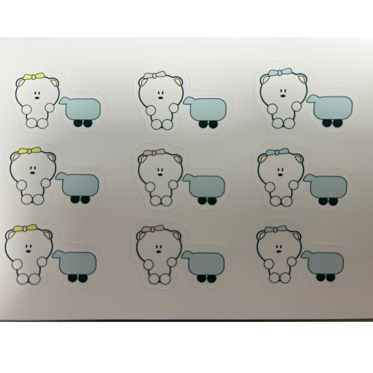 Beary Cute Shopping Stickers
